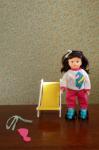Galoob - Bouncin' Kids - Skatin' Kid and her Beach Chair - Doll